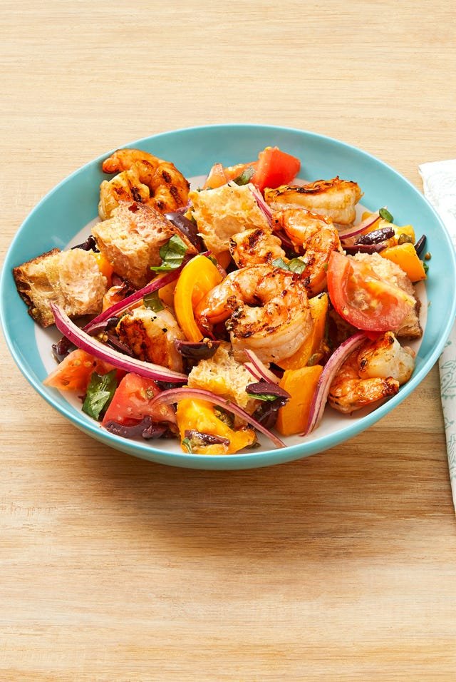 grilled shrimp panzanella