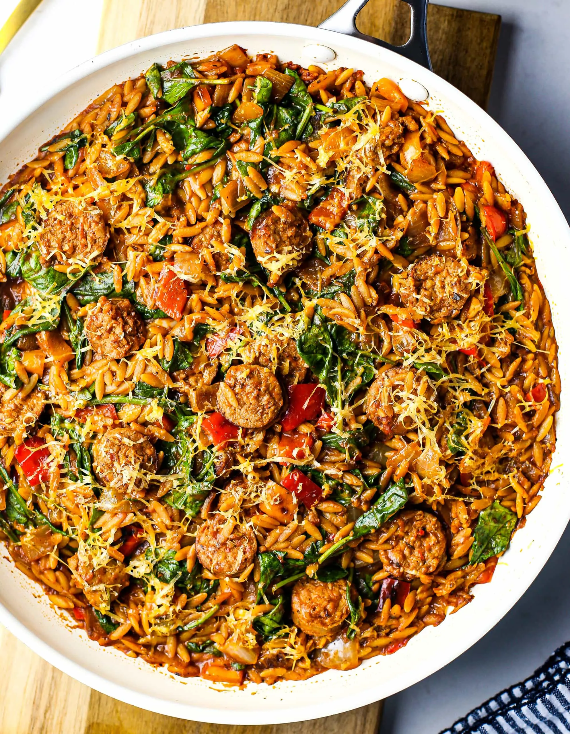 One-Pan Italian Sausage and Orzo Pasta - Yay! For Food