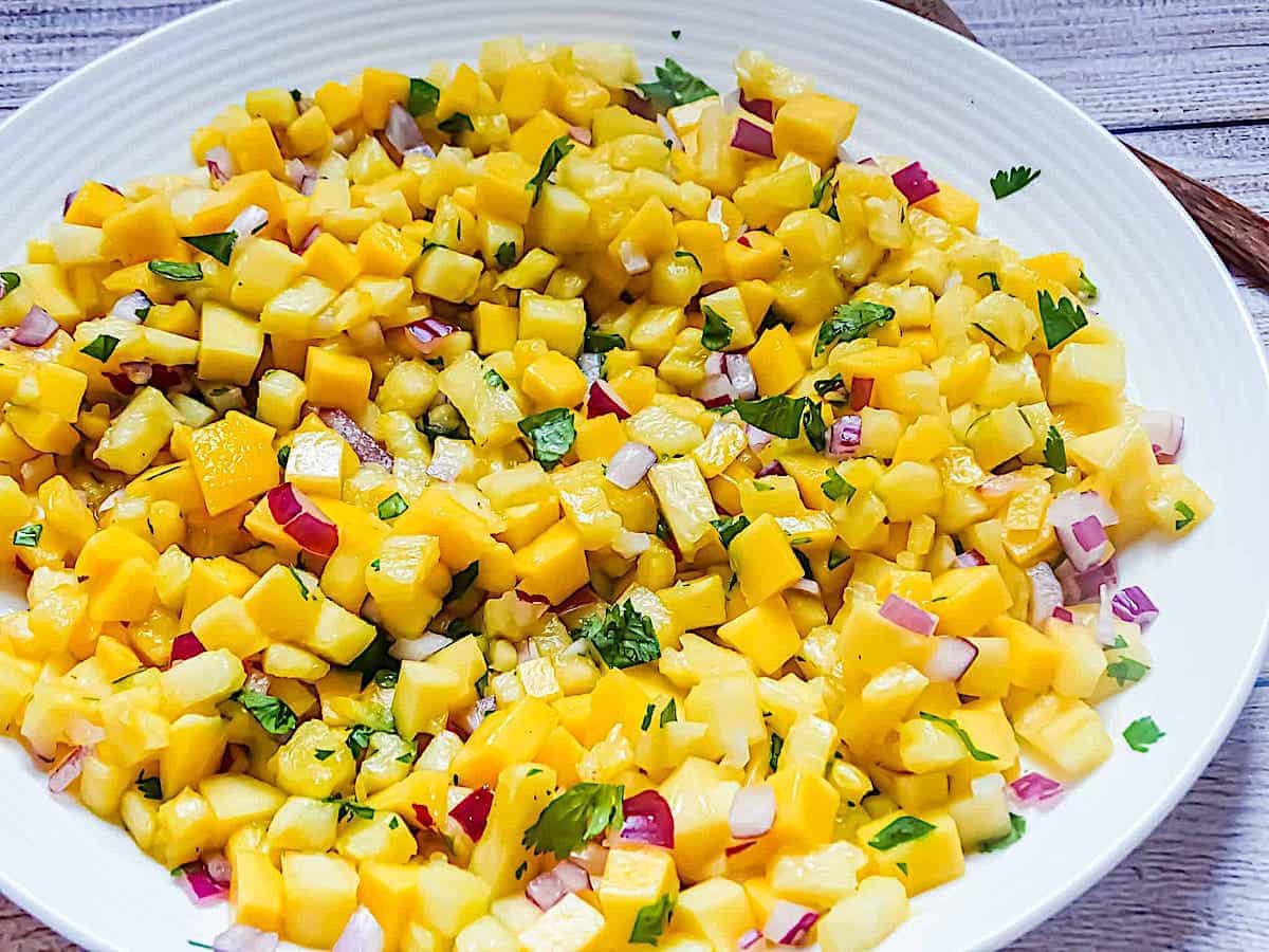 Pineapple Mango Salsa Recipe (Pineapple Pico De Gallo)