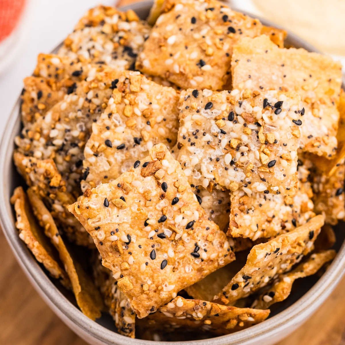 No-Roll Sourdough Crackers
