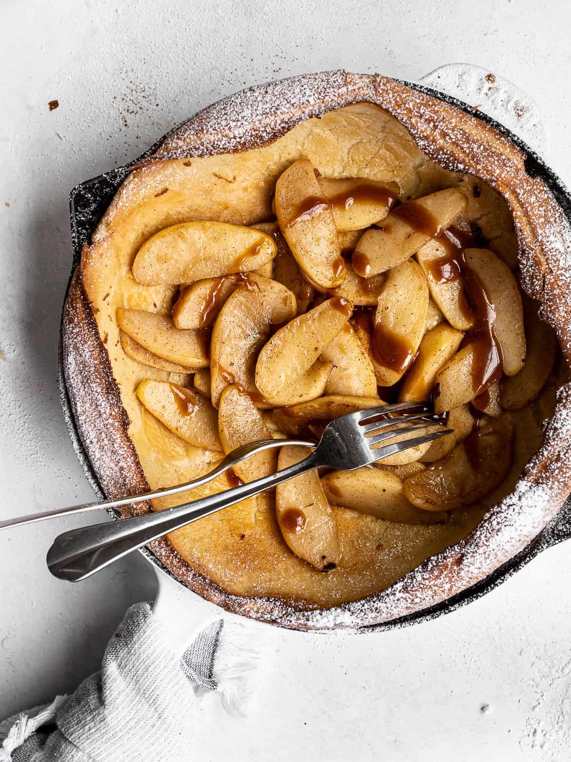 Dutch Baby with Caramelized Apples - Sandra Valvassori