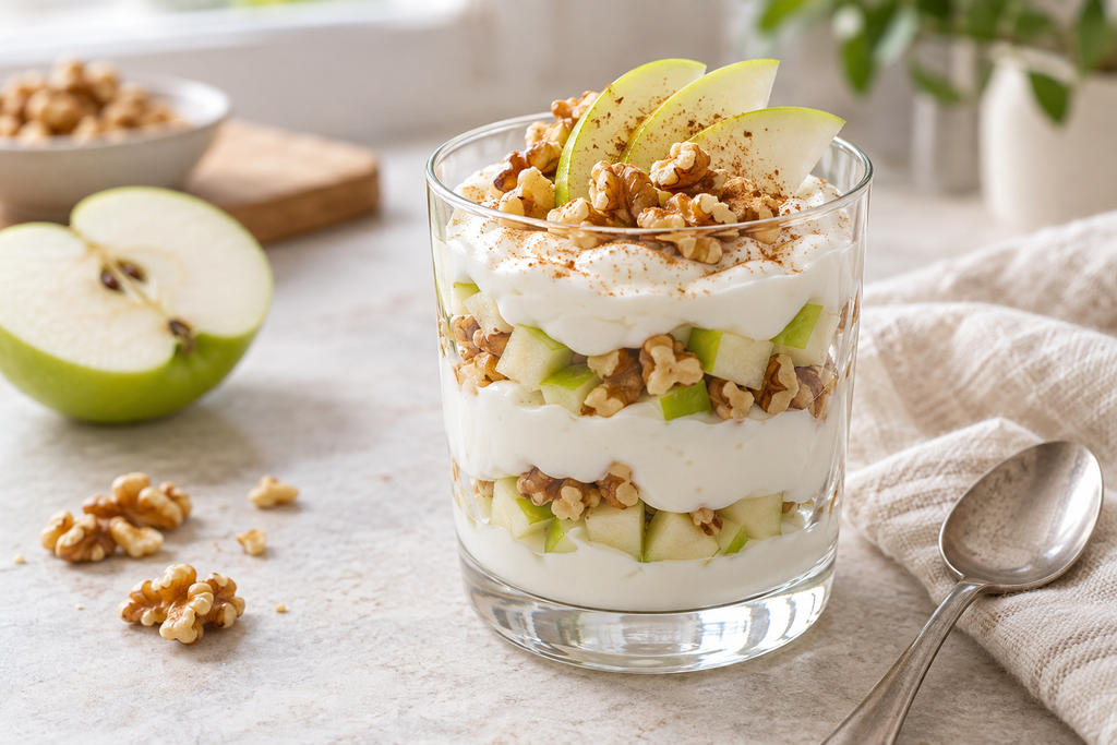 Apple And Walnut Yogurt Parfait