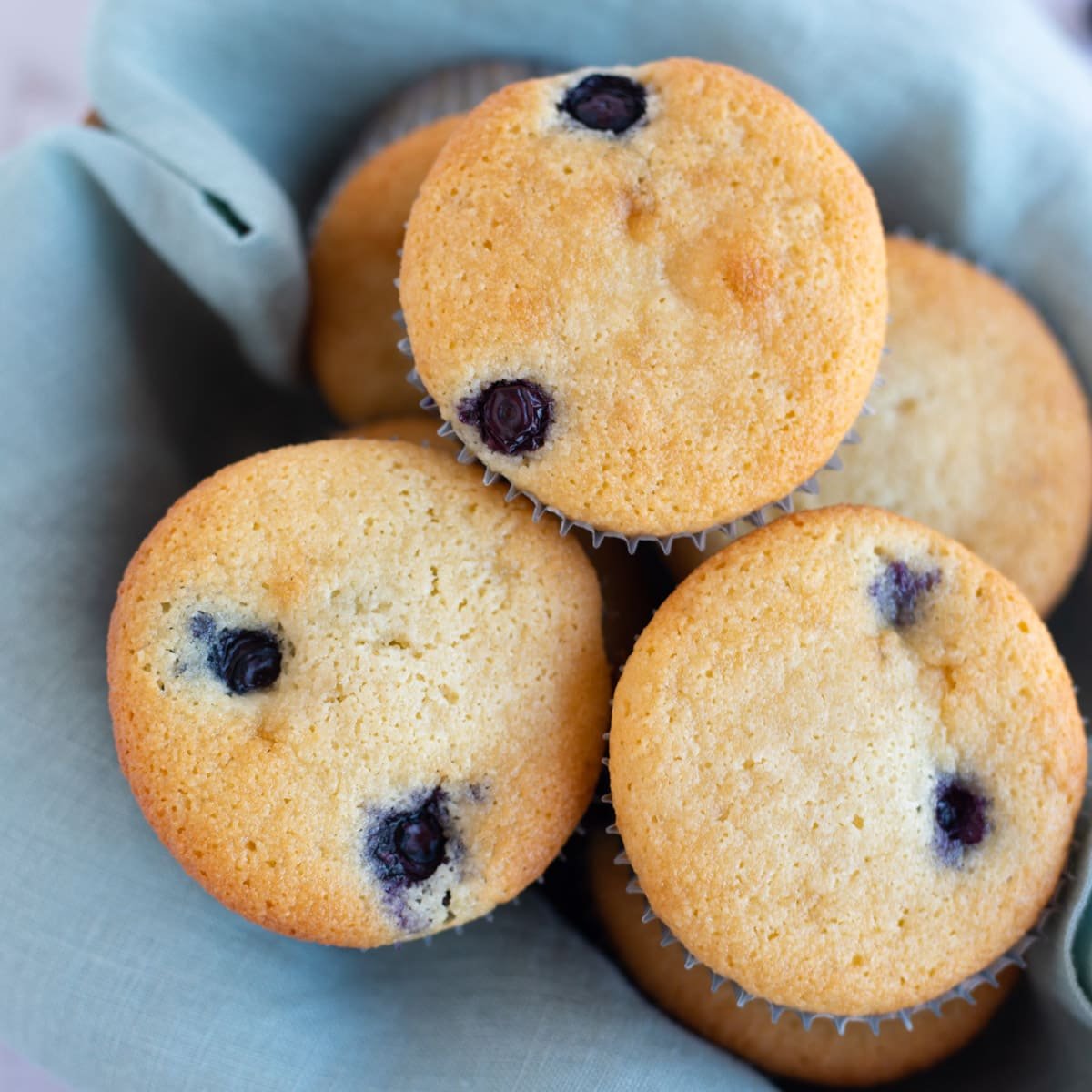 Healthy Almond Flour Blueberry Muffins - Piping Pot Curry