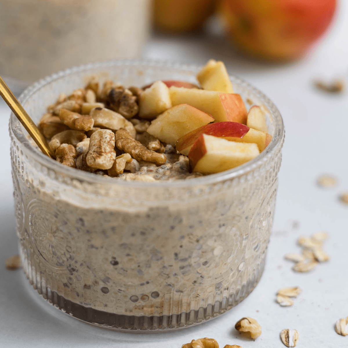 Apple Cinnamon Overnight Oats (High-Protein)