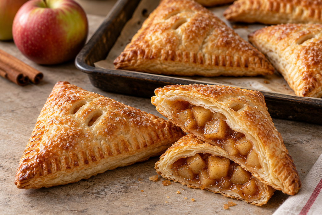 Apple Cinnamon Puff Pastry Breakfast Turnovers