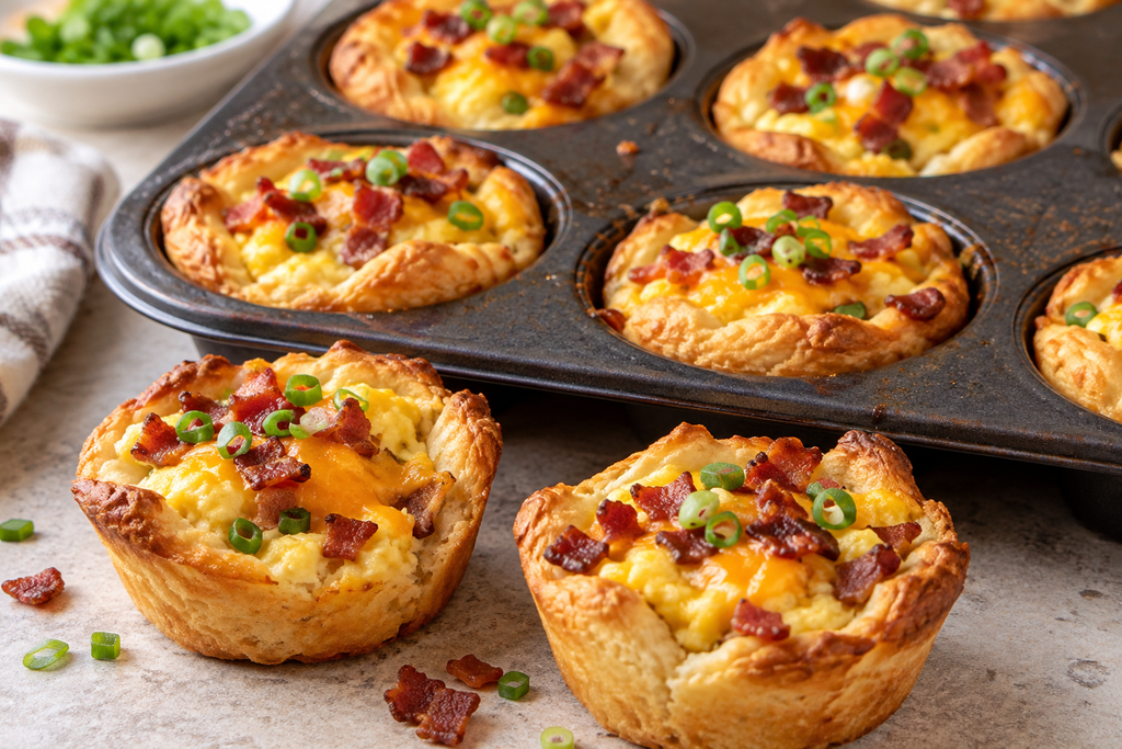 Bacon and Cheddar Biscuit Cups