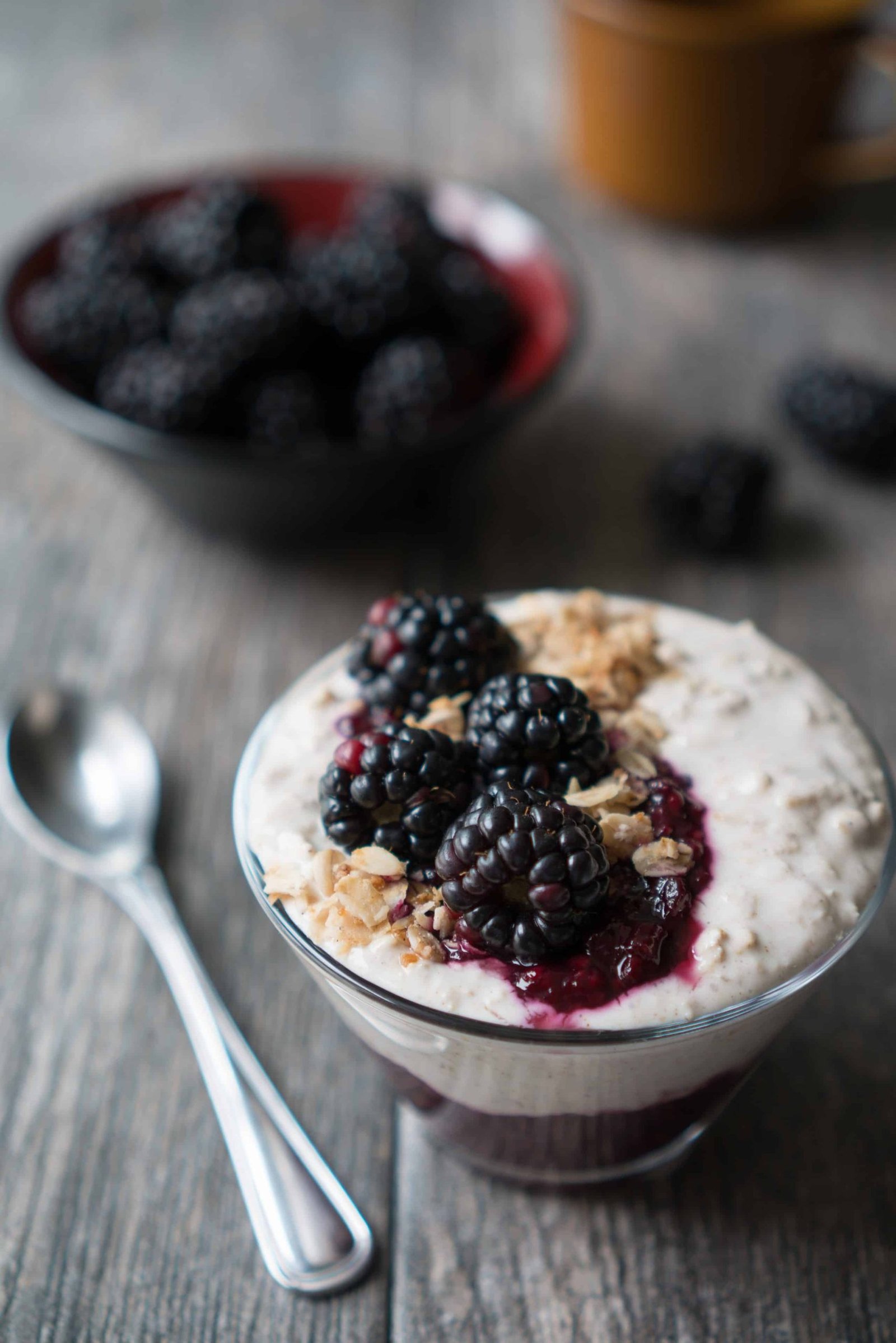 Blackberry Pie Overnight Oats