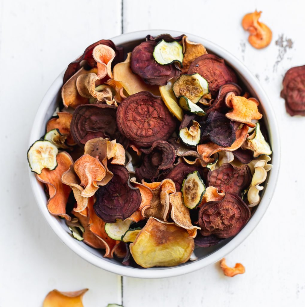 Baked Vegetable Chips (Oil-Free)