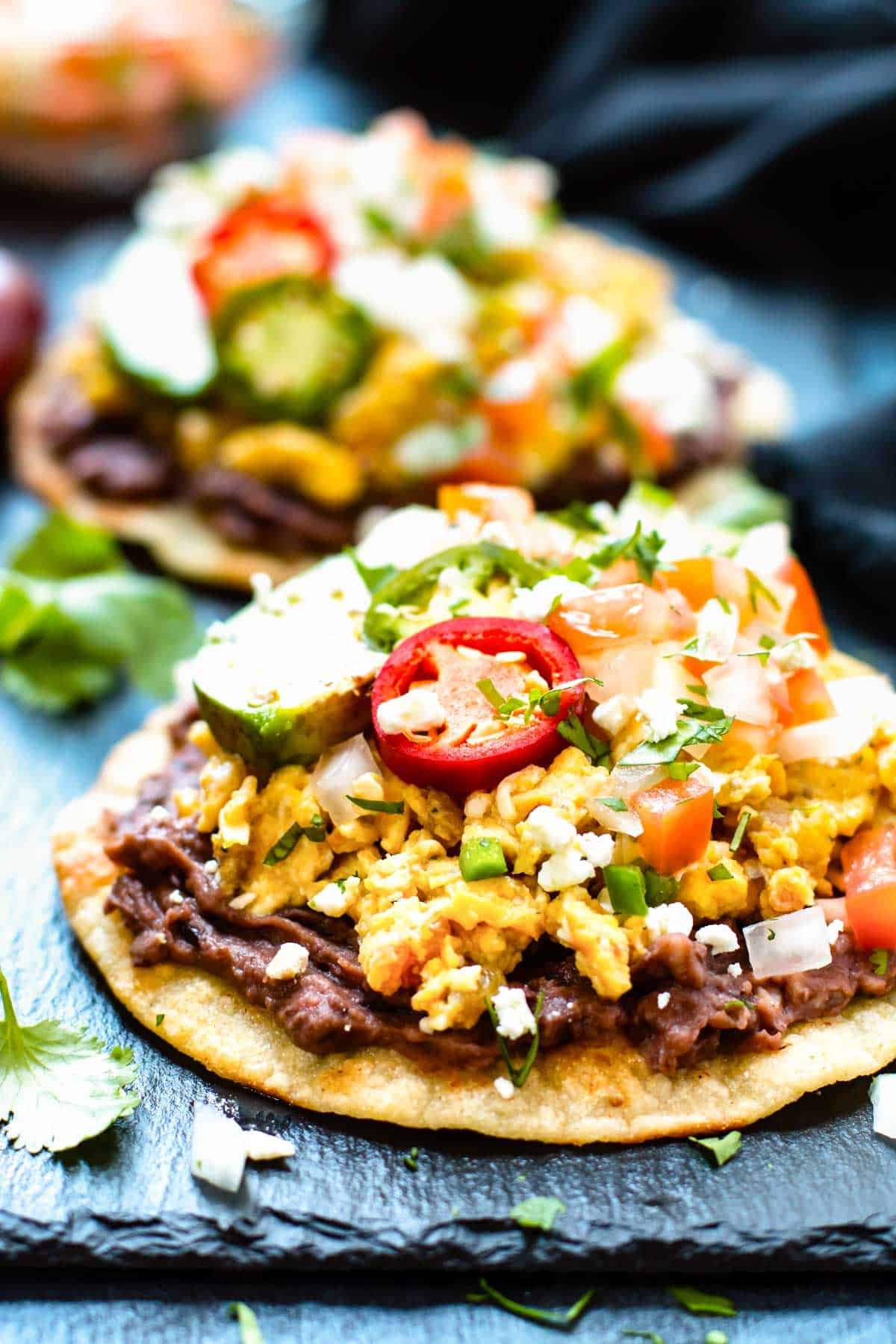 15-Minute Breakfast Tostadas with Eggs- Evolving Table