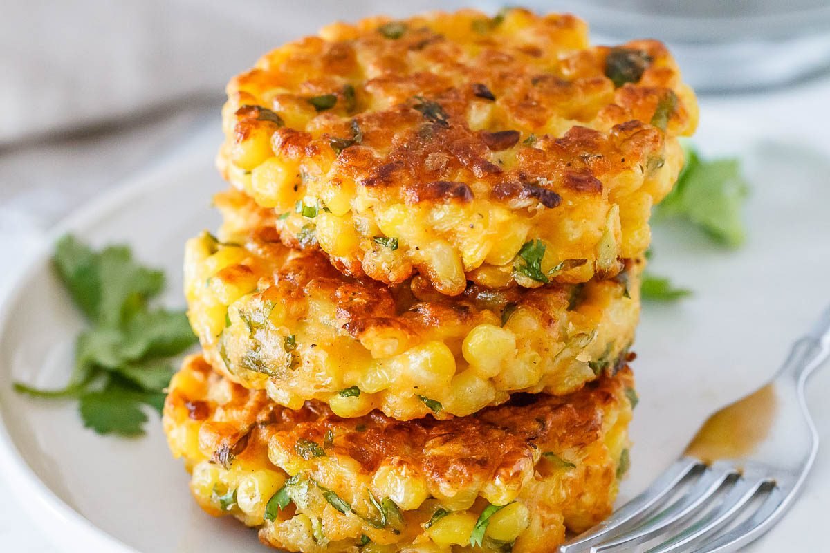 Cheesy Corn Fritters Recipe
