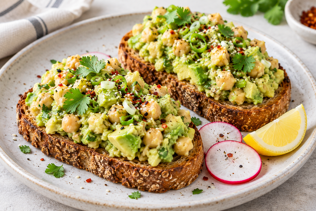 Chickpea and Avocado Toast