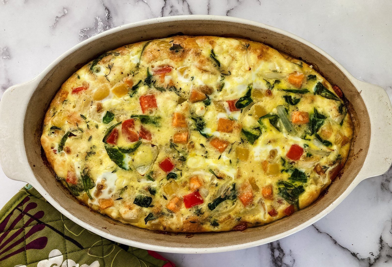 Easy Baked Vegetable Frittata Recipe