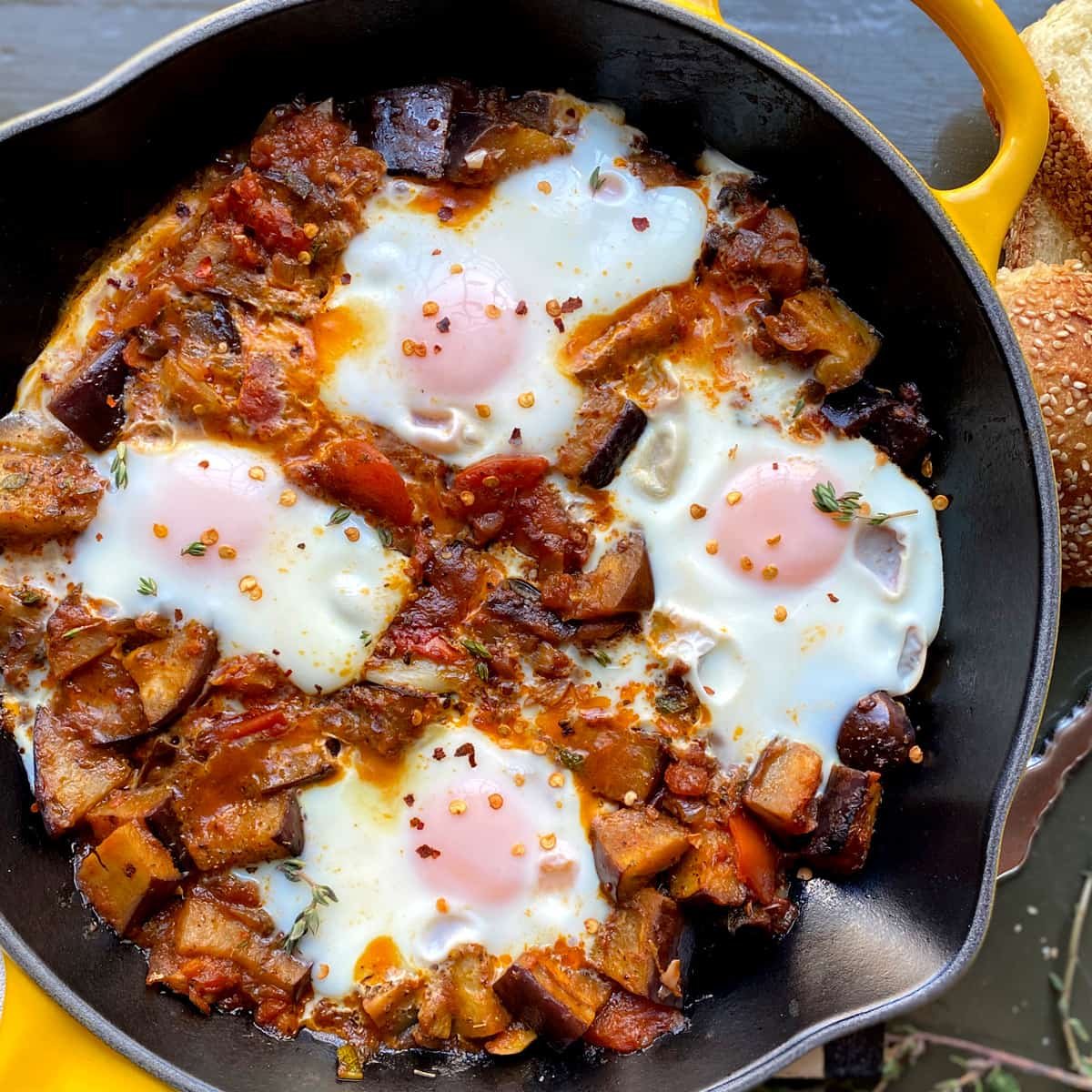 Eggplant Shakshuka - The Greek Foodie