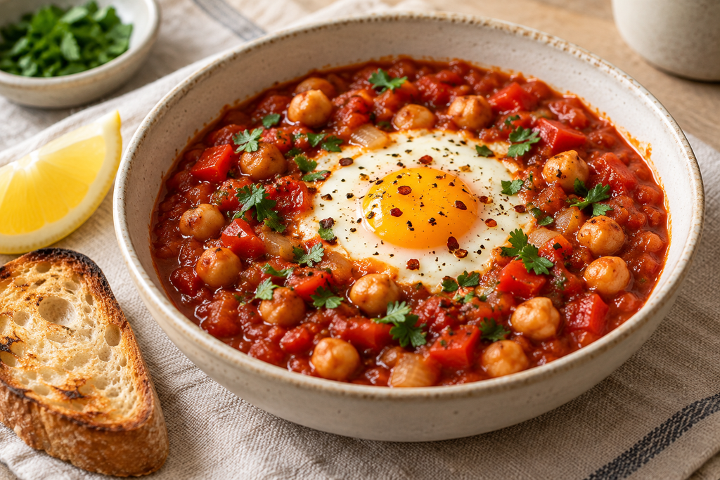Single-Serve Microwave Shakshuka