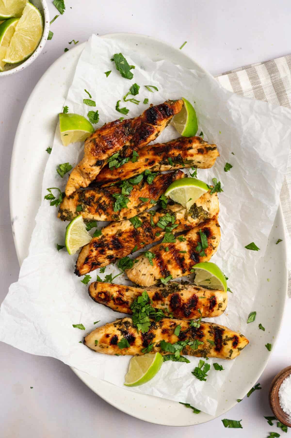 Grilled Cilantro Lime Ginger Chicken