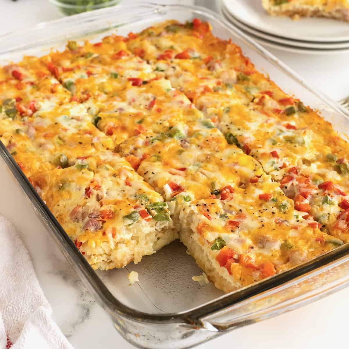 Hash Brown Breakfast Casserole - The BakerMama