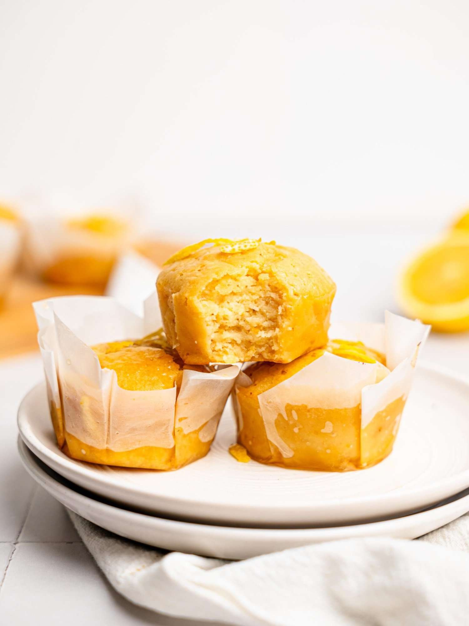 Healthy Lemon Drizzle Muffins