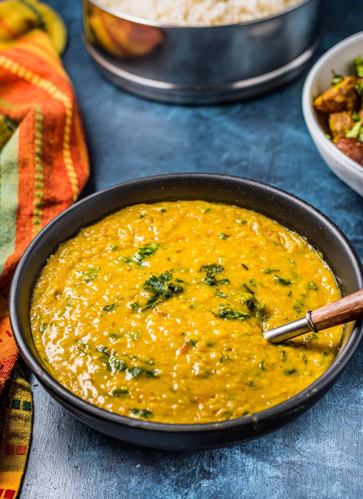 Instant Pot Mung Dal (Yellow Lentil Soup) - Simple Indian Meals