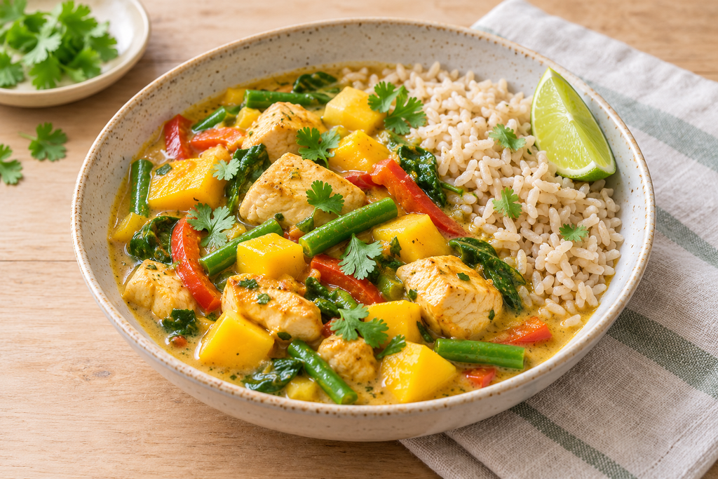 Healthier Mango Chicken Curry