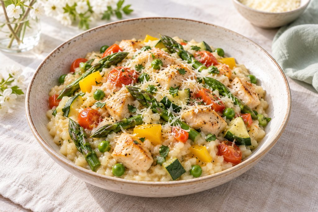 Chicken Primavera Risotto
