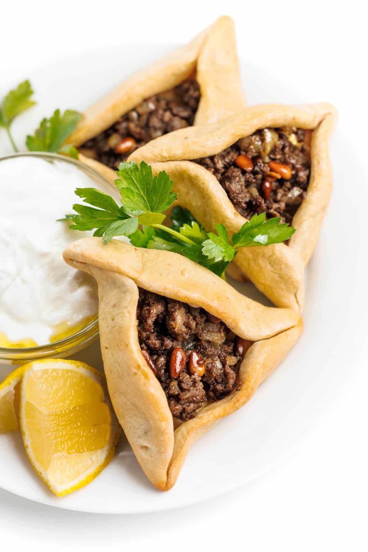 Lebanese Meat Pies (Sfeehas) - The Lemon Bowl®