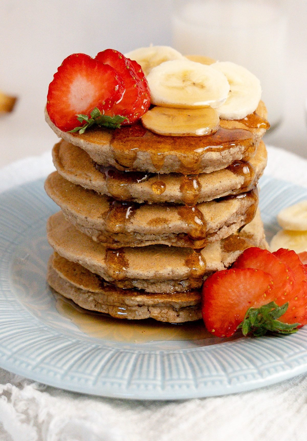Banana Oatmeal Vegan Pancakes