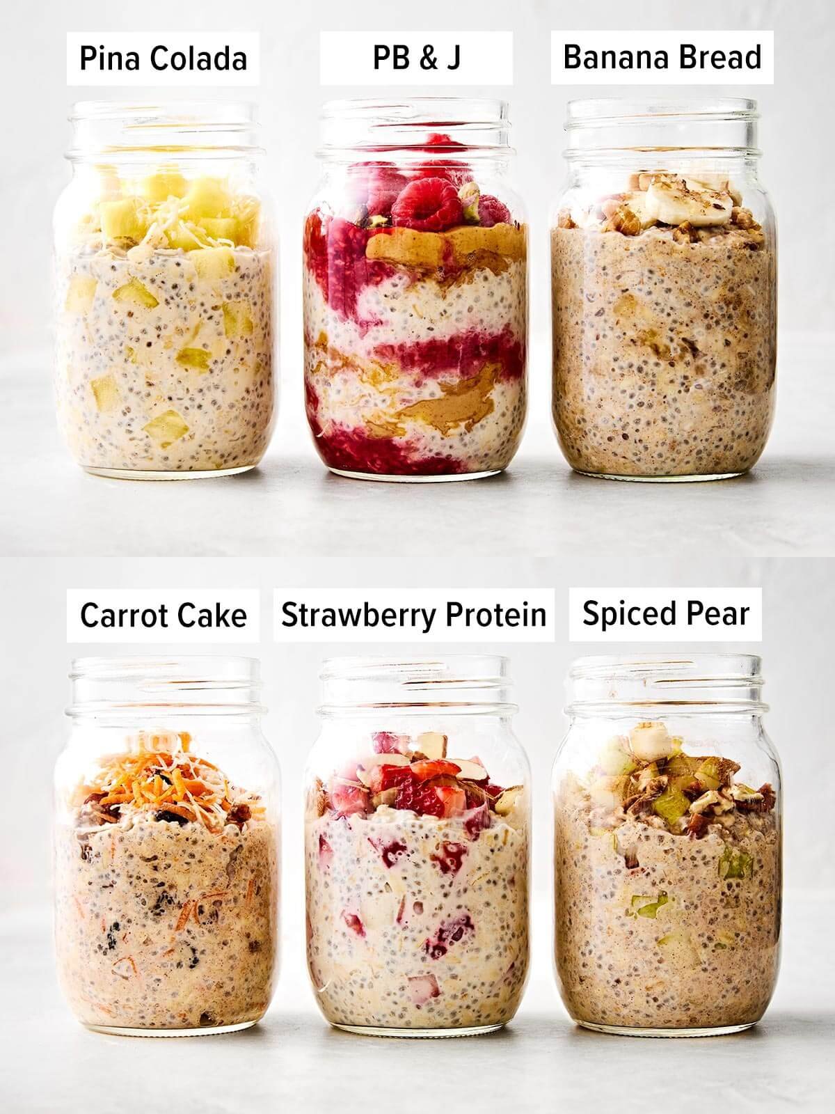 Easy Overnight Oats (6 Amazing Flavors) - Downshiftology