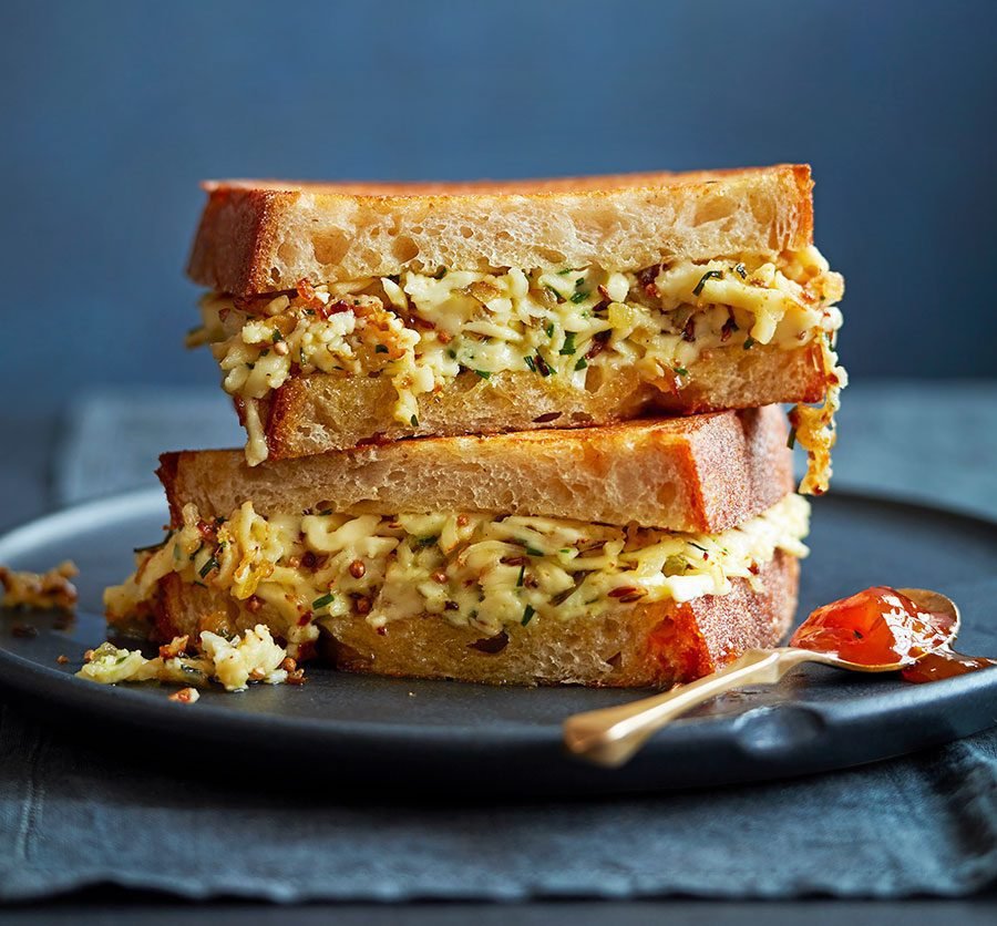 Paneer & cheddar sandwich