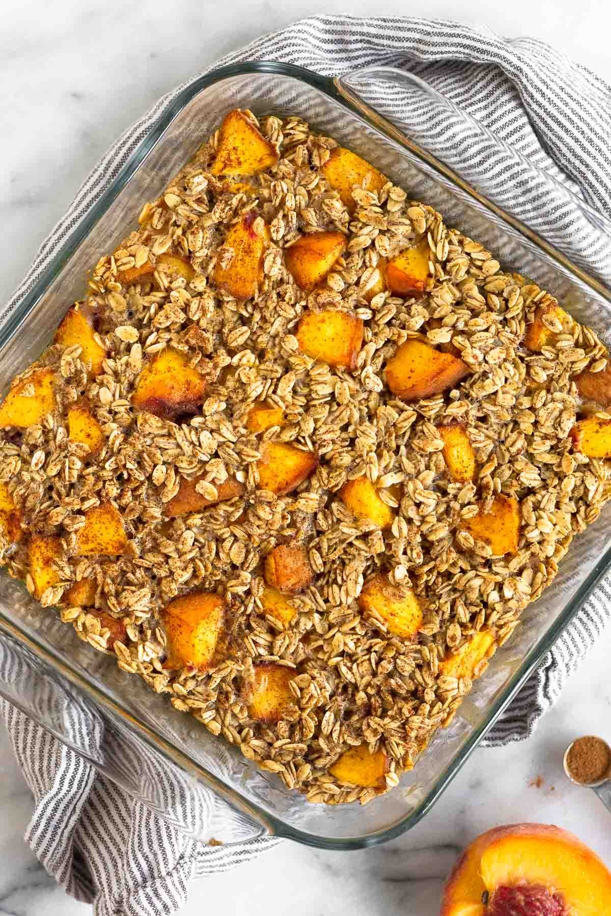 Peach Baked Oatmeal