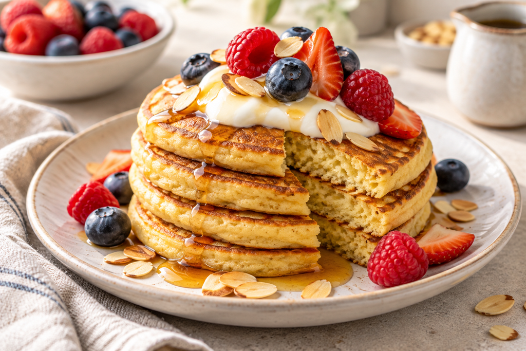 Sweet Chickpea Flour Pancakes