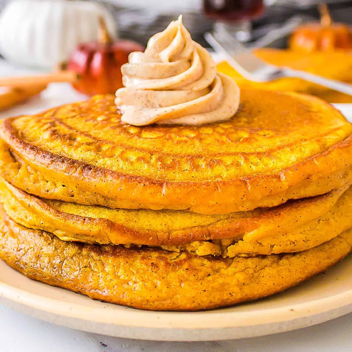 Pumpkin Pancakes with Pumpkin Spice Butter ⋆ Real Housemoms