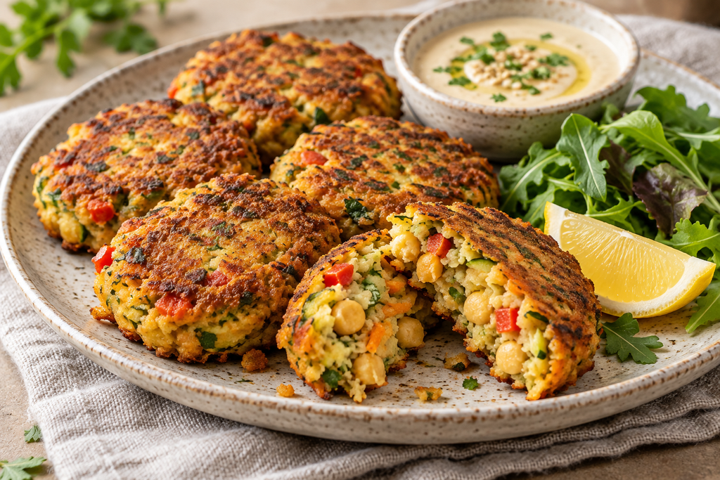 Chickpea and Vegetable Fritters