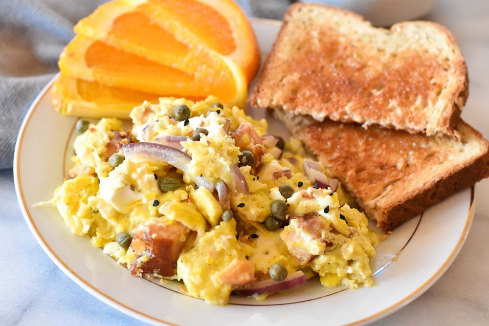 The Best Salmon Breakfast Scramble | With Two Spoons
