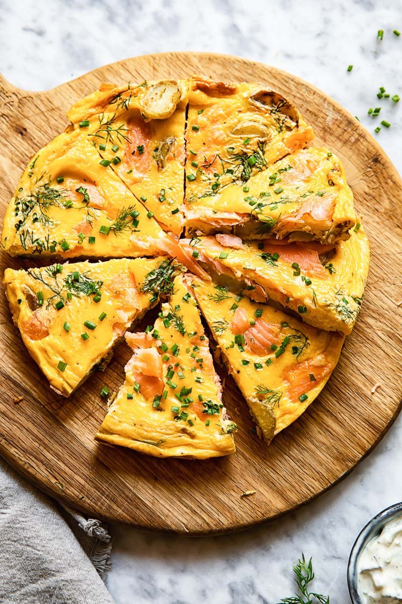 Smoked Salmon Frittata