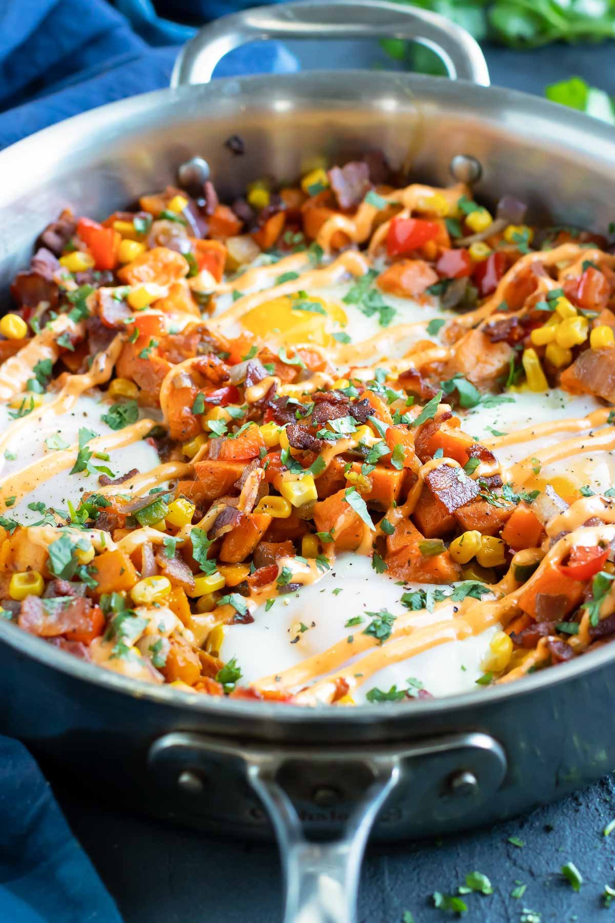 Sweet Potato Hash Recipe with Eggs - Evolving Table