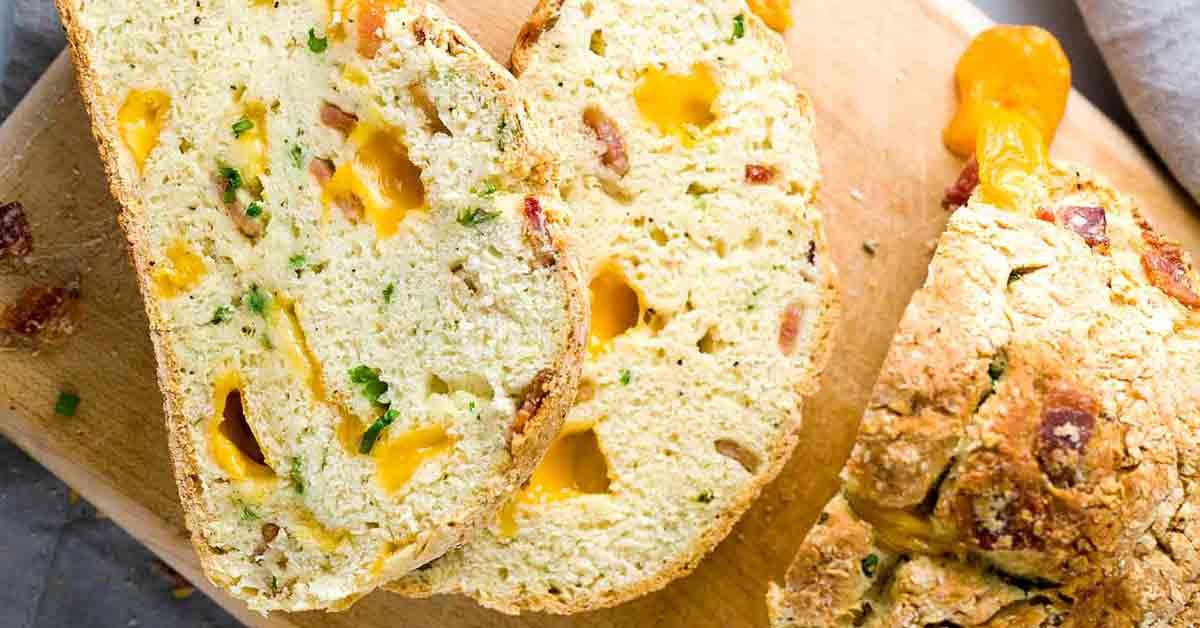 Cheddar & Bacon Soda Bread - Jessica Gavin