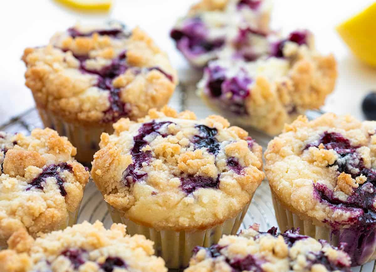 Blueberry Lemon Muffins - i am baker