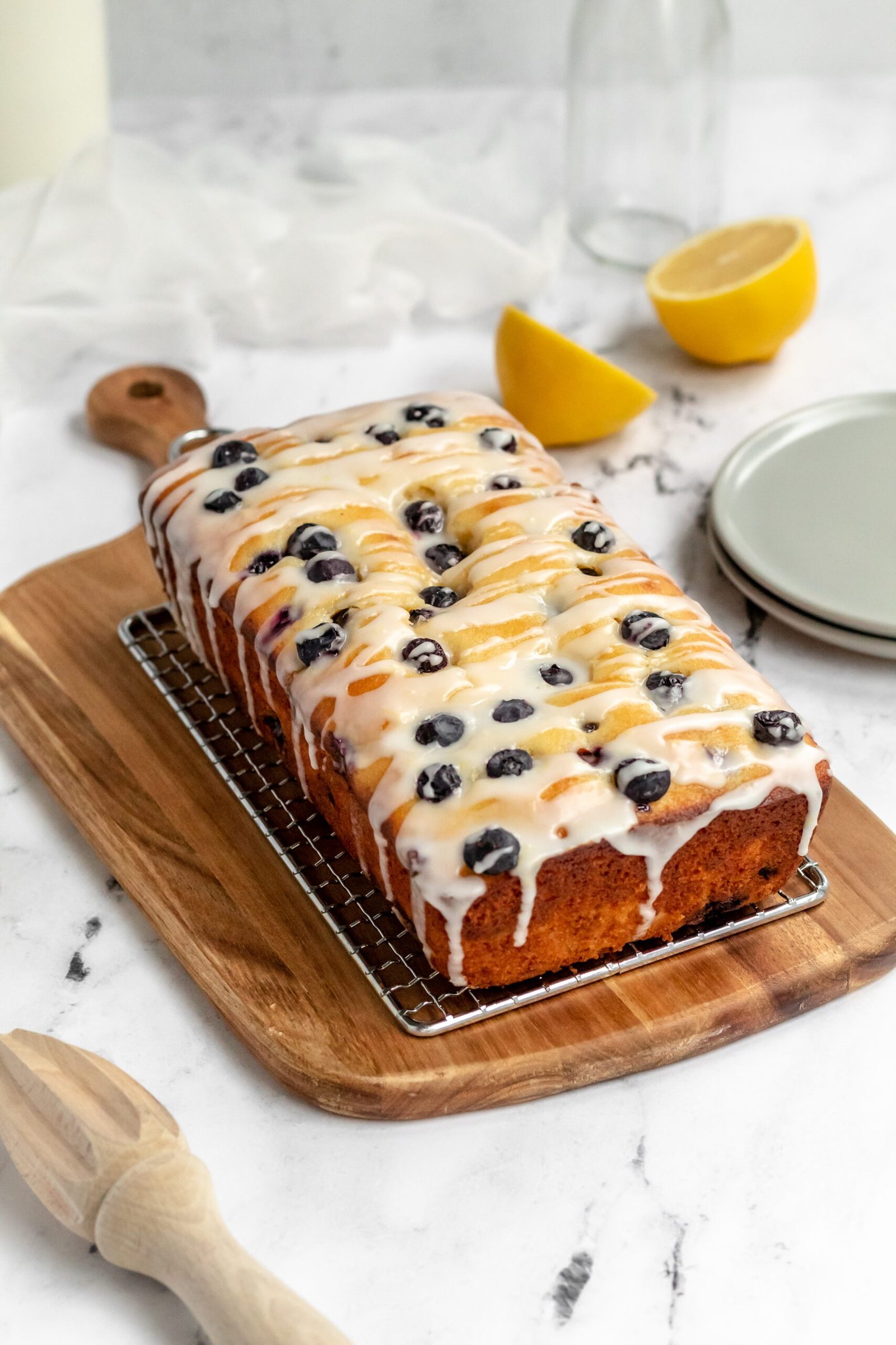 Blueberry Lemon Ricotta Pound Cake