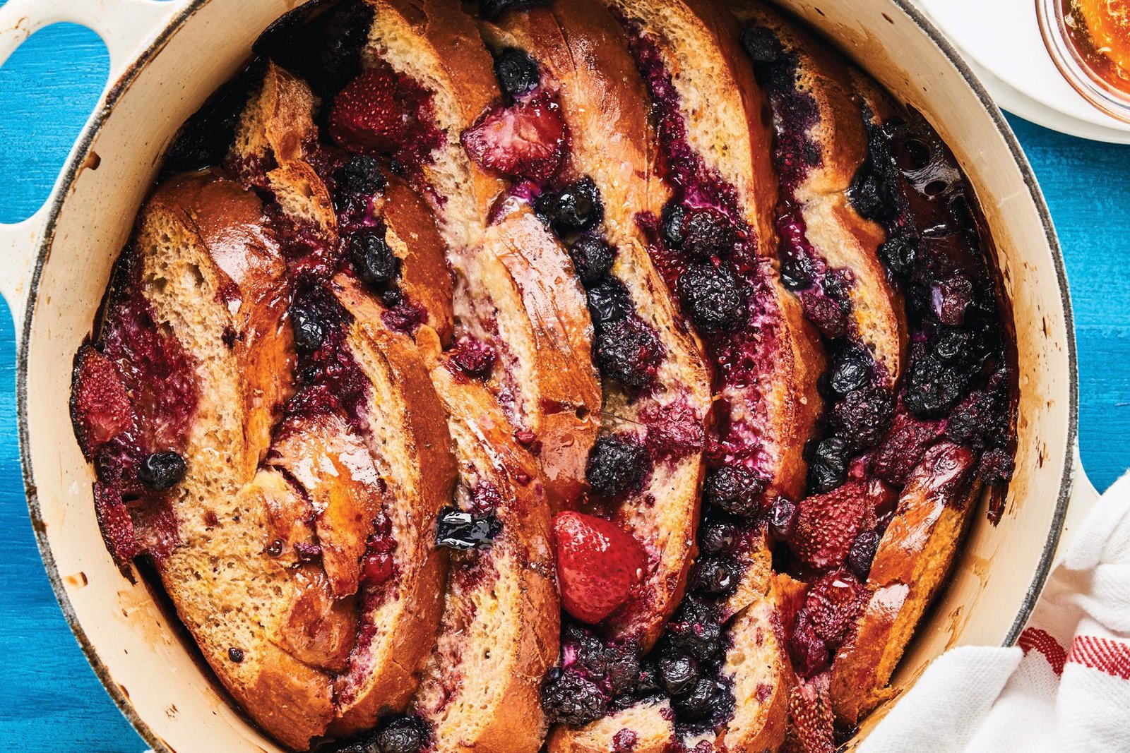 Rise-and-Shine Brandy Berry French Toast Casserole | The Frayed Apron
