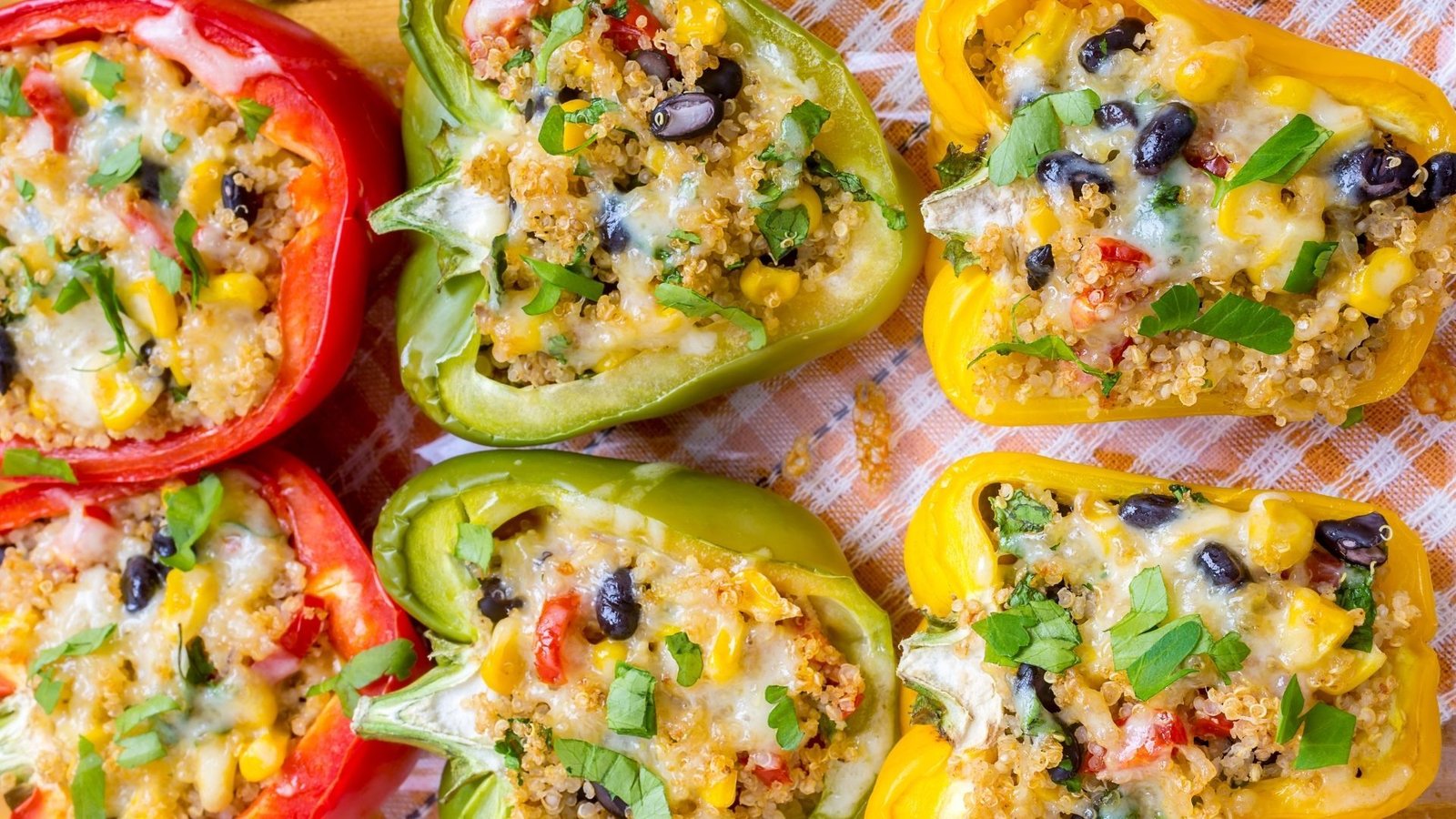 Quinoa and Black Bean Stuffed Peppers for Digestive Health