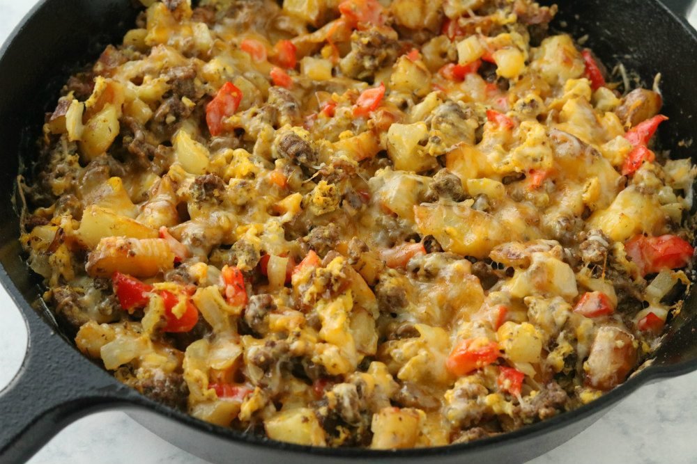 Scrambled Egg and Beef Skillet - Chocolate Slopes®