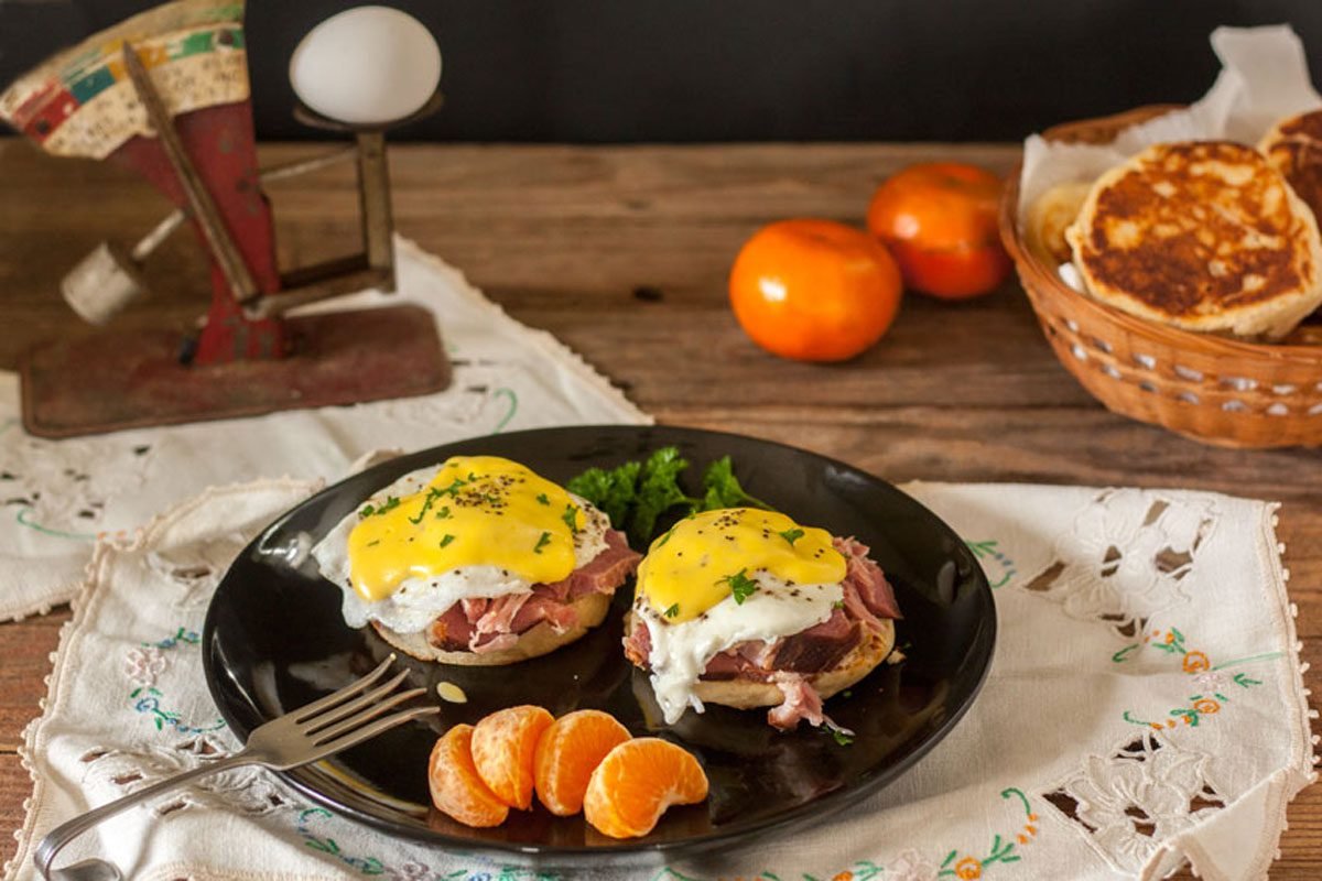 Eggs Benedict Recipe, Homemade Muffins - Binky's Culinary Carnival