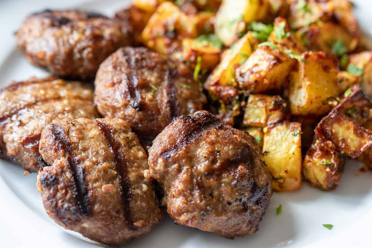 Turkish Grilled Lamb Kofta - Izgara Kofte - Cooking Gorgeous