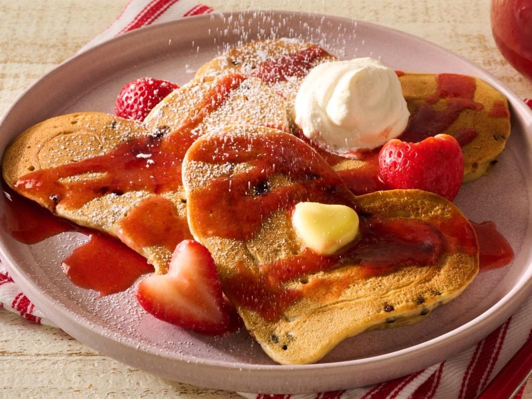 Heart-Shaped Pancakes