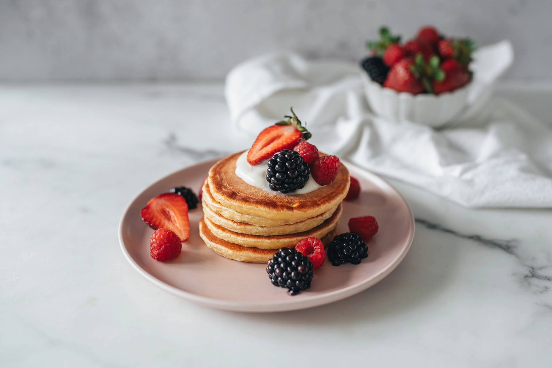 High Protein Cottage Cheese Pancakes