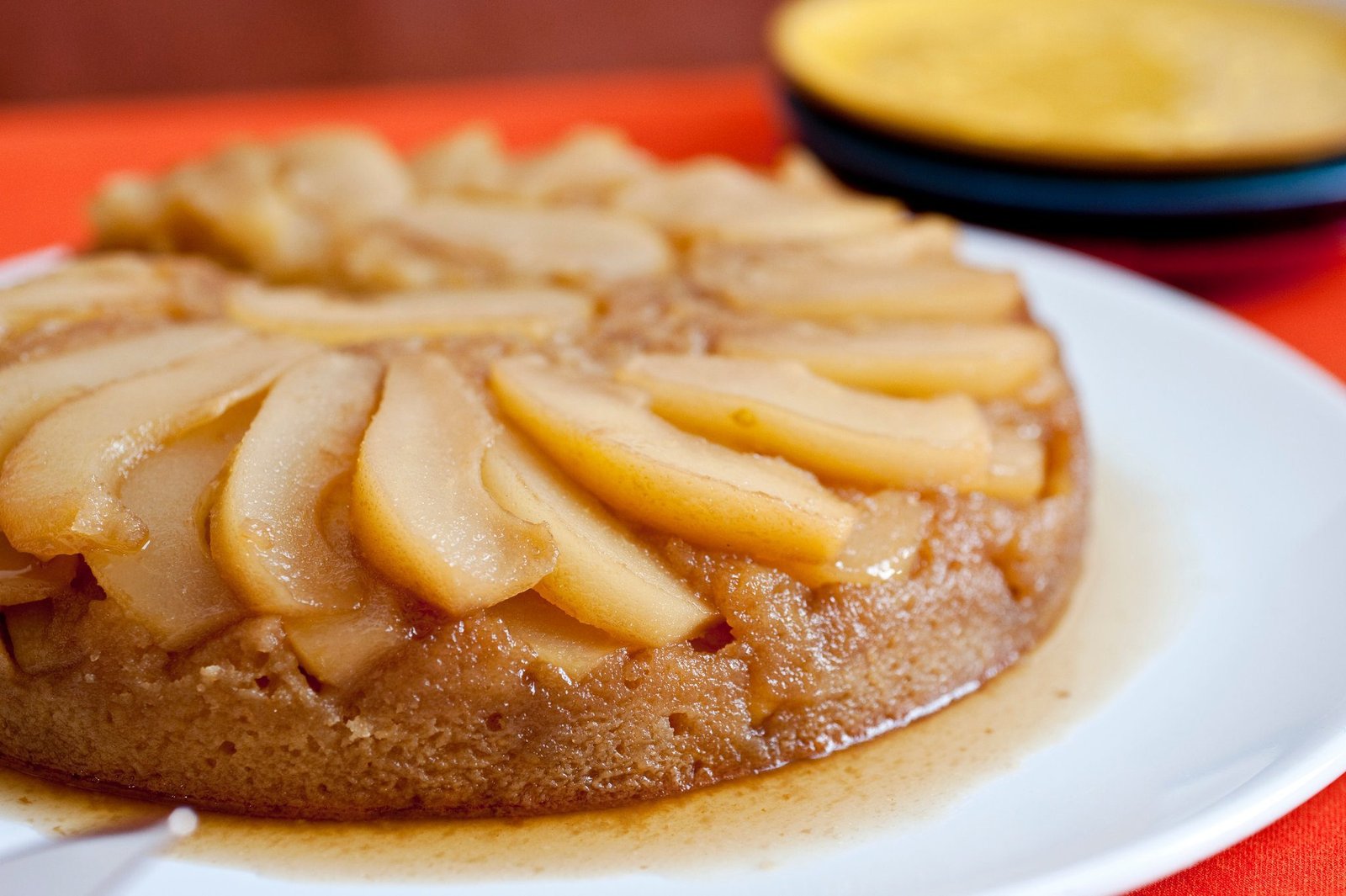 Maple Pear Upside-Down Cake