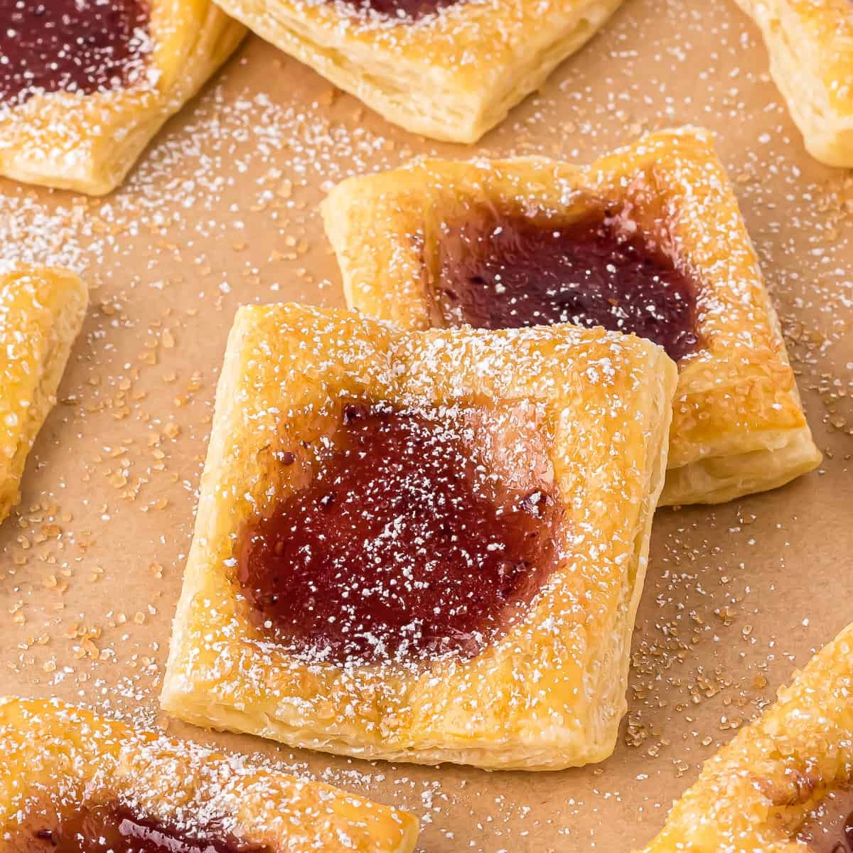 Puff Pastry Jam Tarts - The Dairy-Free Menu