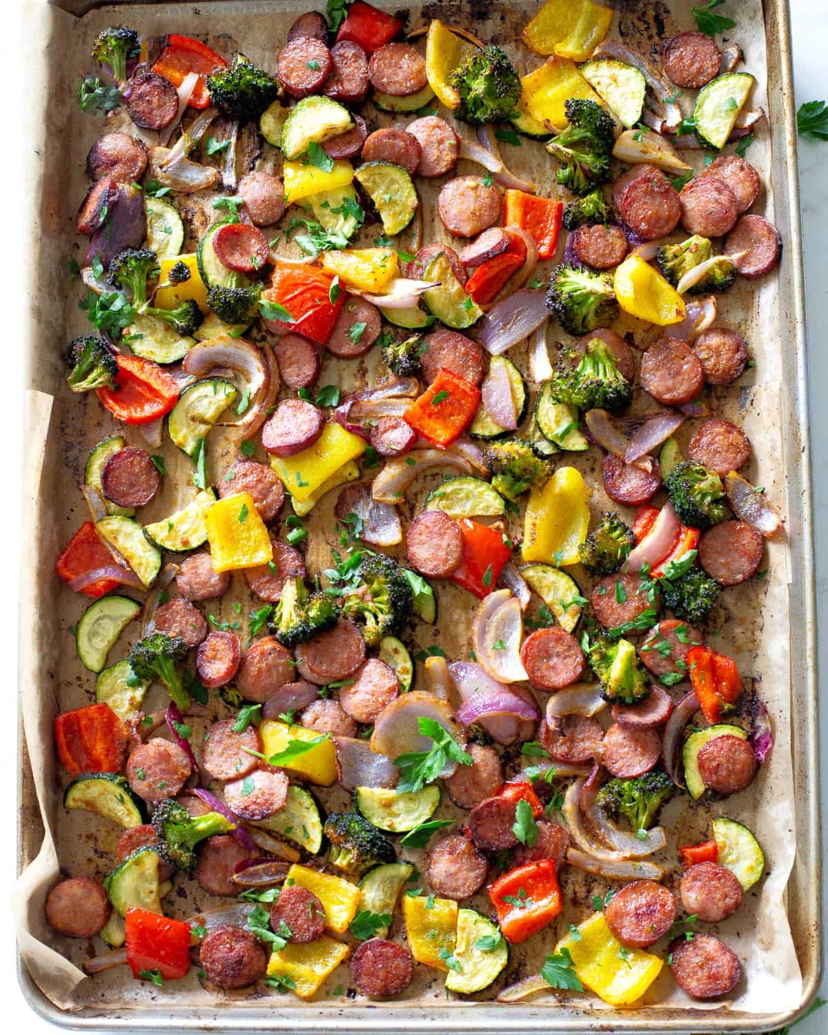 Sheet Pan Sausage and Veggies