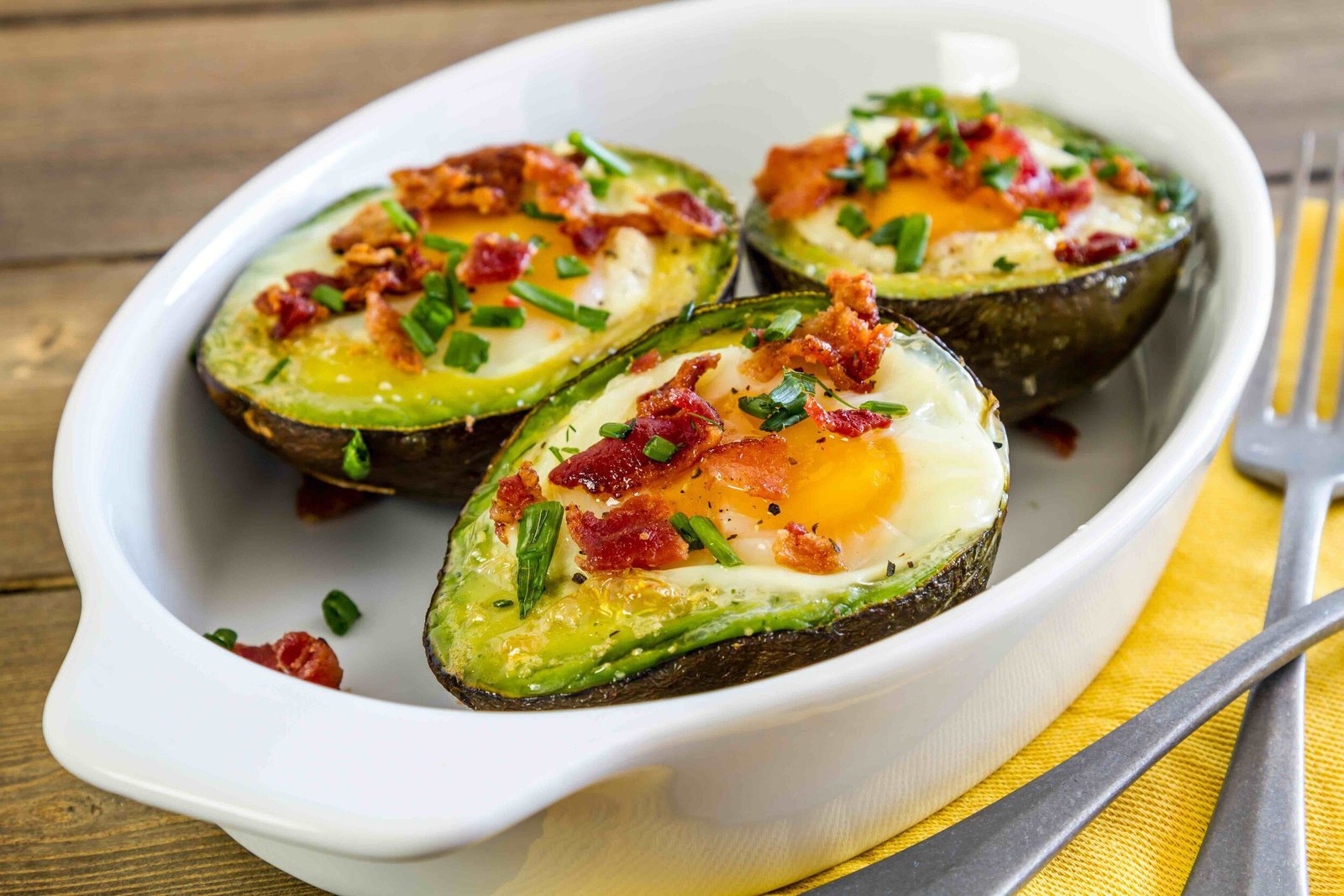 Eggs Baked in Avocado with Bacon — Boise Co-op Market