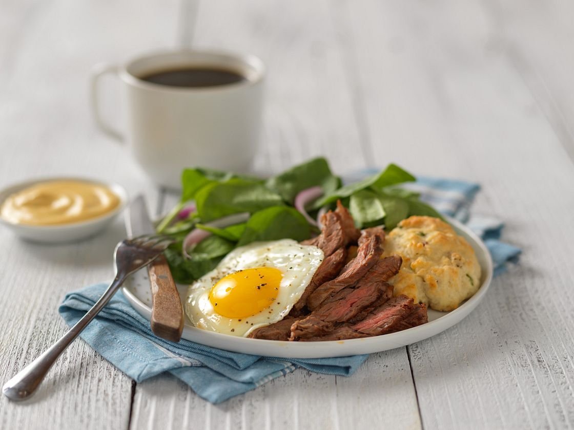 Southern Skirt Steak Benedict